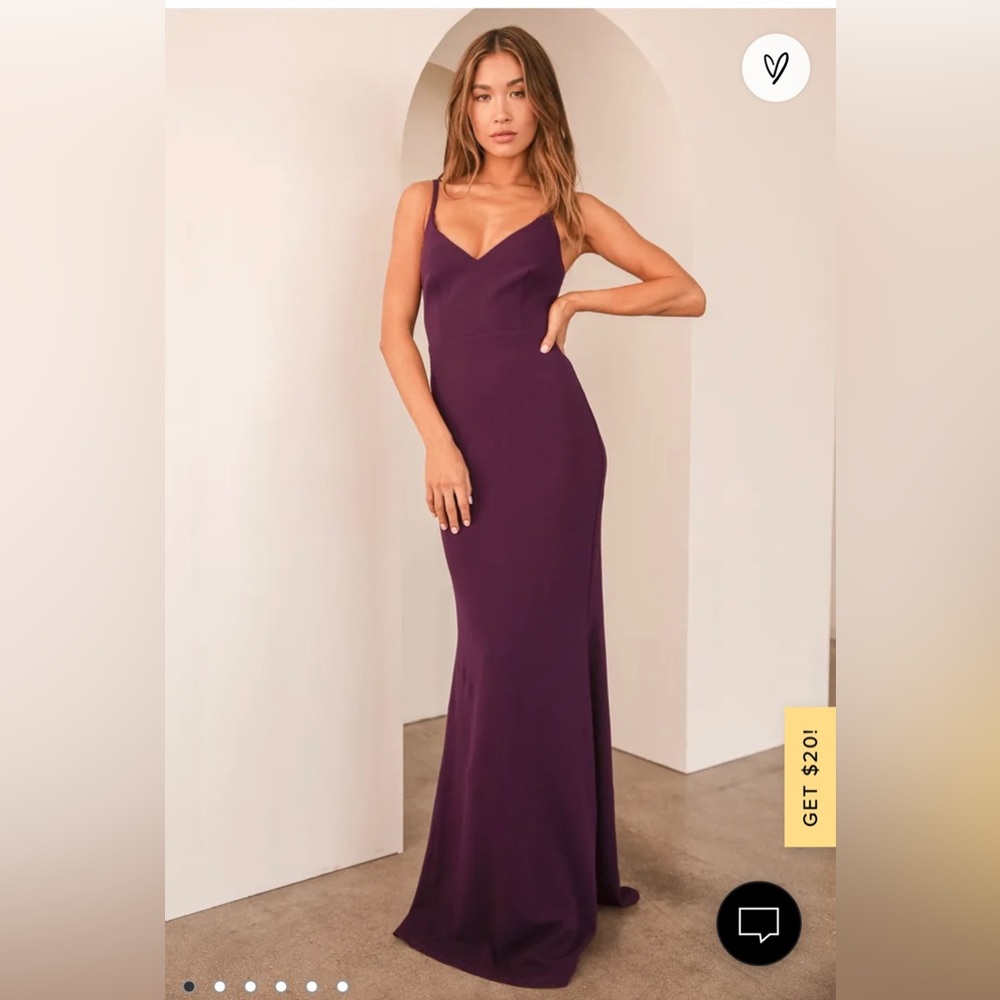 Beautiful deep purple gown